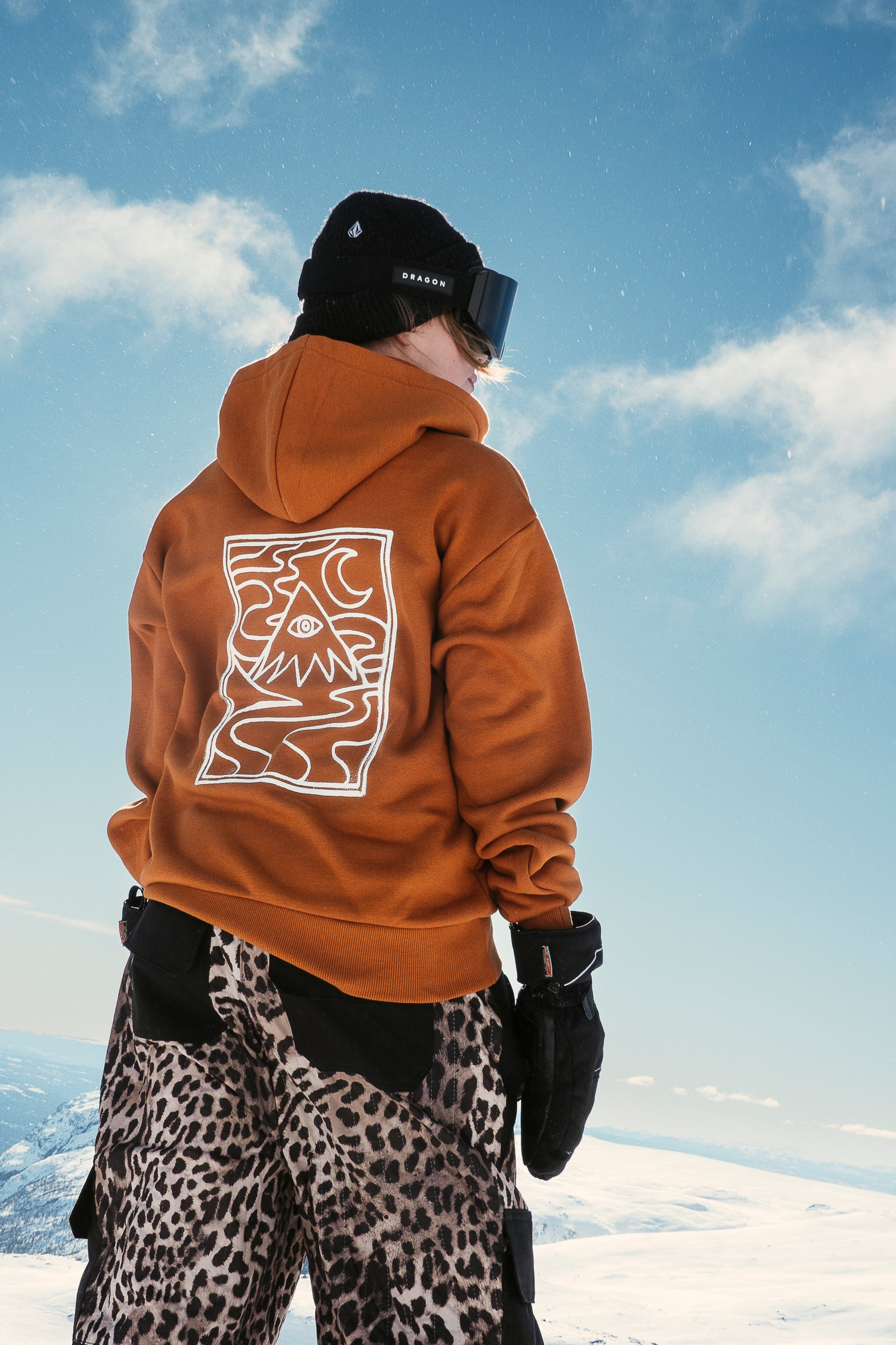 The Shallow Tree Outline Print Heavyweight Hoodie